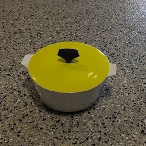 Corningware Yellow and White Casserole Dish